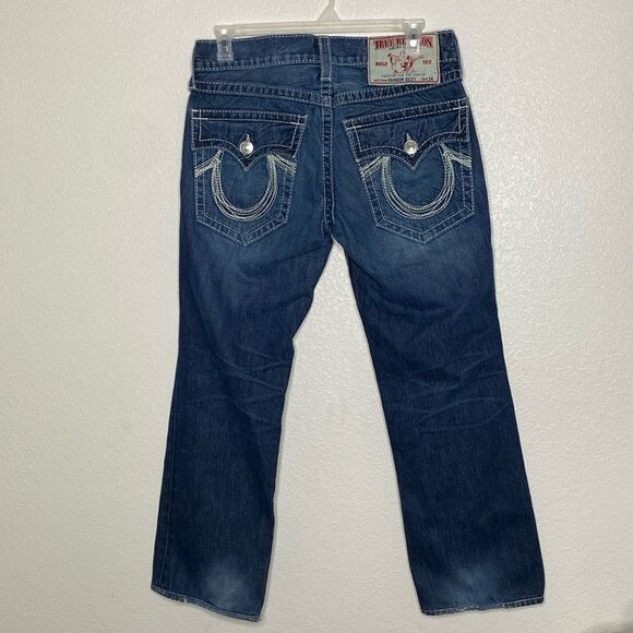 TRUE RELIGION Men’s Rainbow Ricky Jeans Size 32 x 30 . Made in USA - Picture 1 of 12